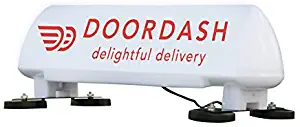 LED Lighted Car Top Sign and Full ColorDesign For Door Dash - Food Delivery