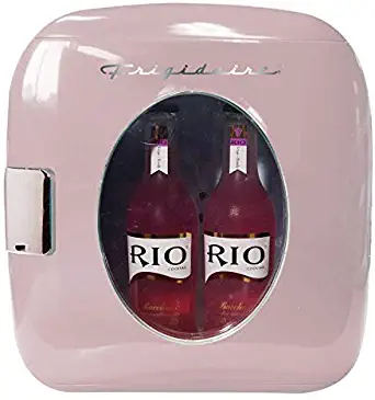 Frigidaire EFMIS462-PINK 12 Can Retro Mini Portable Personal Fridge/Cooler for Home, Office or Dorm, Pink