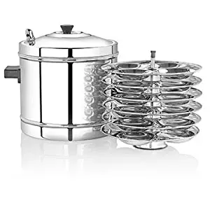 Stainless Steel Idli Maker with 6 Stainless Steel Racks by SS Premier