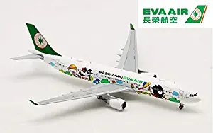 JC Wings Eva Air Airbus A330-300 B-16331 1/400 diecast Plane Model Aircraft Roatable Tires / 3D Solid Antenna