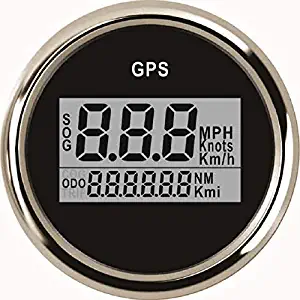 ELING Digital GPS Speedometer Odometer with Backlight 2" Red Backlight 12V 24V