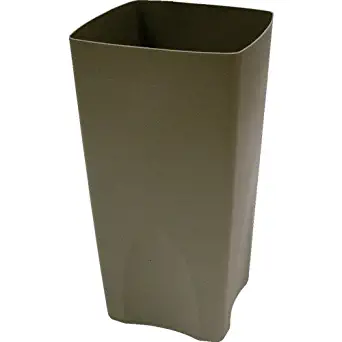 Rubbermaid Commercial Plaza Waste Container Rigid Liner, Square, Plastic, 19 Gallons, Beige (356300BG)