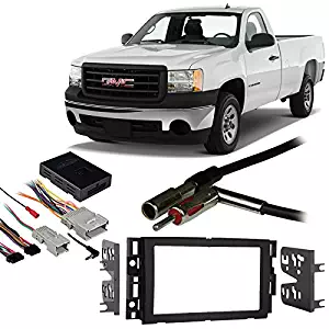 GMC Sierra 07-13 Double DIN Aftermarket Stereo Harness Radio Install Dash Kit