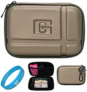 Durable 5.2 inch Protective GPS Carrying Case with Removable Carbineer for Garmin Drive, Dash Cam, zumo, dezl, eLog, Overlander, BC, GPSMAP, INREACH, ETREX