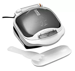 George Foreman GR10ABW Champ Grill with Bun Warmer, White