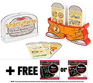 Melissa & Doug 2nd Grade Smarty Pants Card Game Set + Free Scratch Art Mini-Pad Bundle