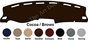 The ArtDeco Custom Dash Cover Fits for 1985-1988 Mitsubishi Galant/Sigma Dash Cover Dashboard Cover Mat Dash Pad - Premium Custom Carpet (Cocoa/Brown)