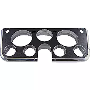 Eckler's Premier Quality Products 61159042 Chevy Truck Dash Bezel With Chrome Edges Black