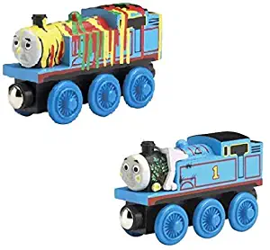 Paint Splatter Thomas and Breakfast Thomas - Thomas Wooden Railway Loose