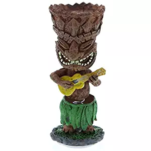 Hawaiian Miniature Dashboard Doll Tiki With Ukulele