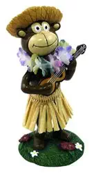 KC Hawaii Hula Monkey Mini Dashboard Doll 4.25"