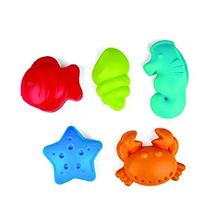 Hape Sea Creatures Sand and Beach Toy Set Toys, Multicolor