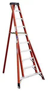 Werner, FTP6210, 10' Fiberglass 300 Lb. Tripod Stepladder, Type Ia