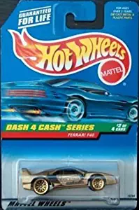 Hot Wheels 1998 Dash 4 Cash 1:64 Scale Gold Ferrari F40 Die Cast Car 2/4