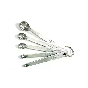 Norpro Measuring Spoons 18/10 Stainless Steel Mini Set 5 Pc Dash Pinch Smidgen