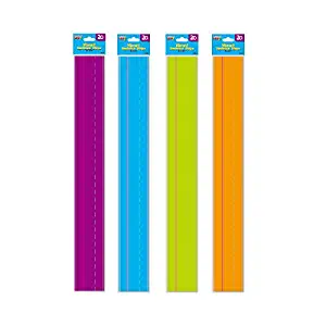 Vibrant Sentence Strips – 80 Pack (FLOMO) for Classroom Decoration, Grammar Learning Teaching Tools Dry Erase