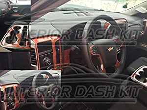 GMC Sierra SLE SLT Interior BURL Wood Dash Trim KIT Set 2014 2015 2016 2017 2018