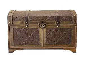 Styled Shopping Nostalgic Large Wood Storage Trunk Wooden Treasure Chest