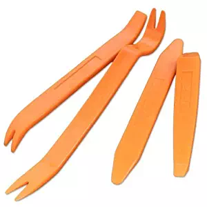 KINGLAKE 4Pcs Auto Door Clip Panel Trim Removal Tool Kits for Car Dash Radio Audio Installer Pry Tool