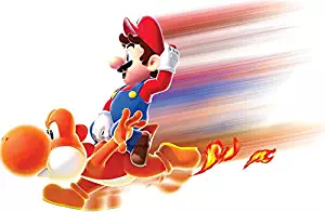 9 Inch Dash Yoshi Decal Super Mario Galaxy 2 Bros Brothers Removable Wall Sticker Art Home Kids Room Decor Decoration 9 by 5 inches