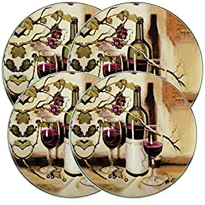 Range Kleen Stove Top Covers – Set of 4 “Ripe from the Vine” Gas Stove Burner Covers or Electric Stove Burner Covers Includes 2 8.5” + 2 10.5” Burner Covers