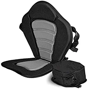 Vibe Kayaks Deluxe Padded Kayak Seat Deluxe Sit-On-Top Cushioned Back Support Kayak and Canoe Seat