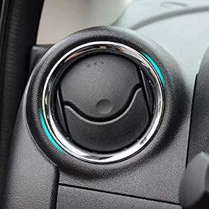 AUTOXBERT Fits for Nissan Versa Almera Latio A/C Air Vent Ring Chrome Cover Trim Car Styling Accessories 2012 2013 2014 2015 2016 2017 2018