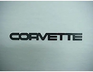 Eckler's Premier Quality Products 25-109205 - Corvette Rear Bumper Emblem Acrylic Black