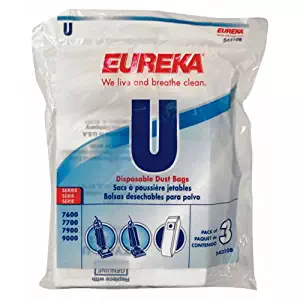 Eureka Style U Single Wall Vacuum Bags - 3 Pack