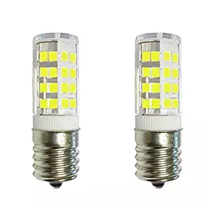 2-Bulbs E17 LED Bulb for Microwave Oven, Freezer, Under-Microwave Stove light 40W-Equival (Warm white 3000K)