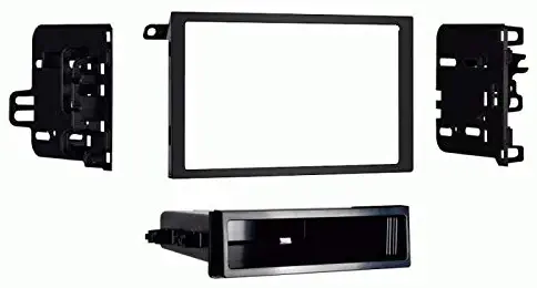 Carxtc Double or Single Din Install Car Stereo Dash Kit for a Aftermarket Radio Fits 2001-2005 Chevrolet Cavalier Trim Bezel is Black
