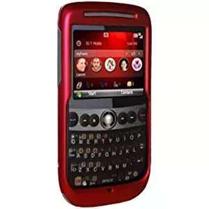 Amzer Rubberized Snap-On Crystal Hard Case for T-Mobile Dash 3G - Red