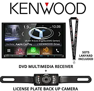 Kenwood Excelon DNX994S in Dash Navigation System 6.95" Touchscreen Display, Built in Bluetooth with a License Plate Style Backup Camera and a Free SOTS Lanyard