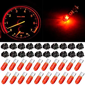 cciyu T5 Halogen Light 37 74 Light Bulb Instrument Dashboard Gauge Cluster Incandescent Light with Twist Lock Sockets