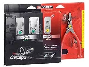 Facom Straight And 90° Circlip Pliers Set