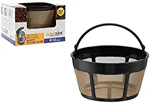 GOLDTONE Reusable 8-12 Cup Basket Coffee Filter fits Hamilton Beach Coffee Makers and Brewers. Replaces your Hamilton Beach Reusable Coffee Filter - BPA Free