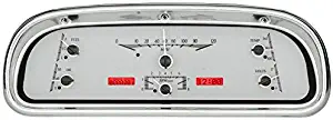 DAKOTA DIGITAL 60-63 Ford Falcon Analog Dash Gauges Silver Alloy Red VHX-60F-FAL-S-R