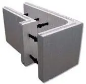 CelBlox 8" Core - 90° Corner - Insulated Concrete Form - 30 Pack
