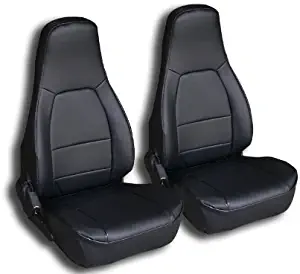 1990-2000 Mazda Miata Black Artificial leather Custom fit Front seat cover