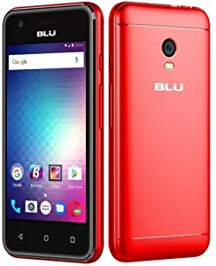 BLU Dash L3 8G Unlocked GSM Quad-Core Smartphone w/Marshmallow (Red)