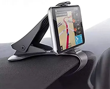 Car Phone Mount - MASO Universal HUD Design Smart Phone Holder 6.5 Inch Universal Clip On Car HUD GPS Dashboard Mount Cell Phone Holder Non-slip Stand for Safe Driving, for iPhone Android