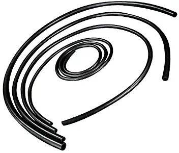 Upgr8 Universal 4mm/6mm/8mm/12mm Inner Diameter High Performance Silicone Vacuum Hose Kit (Black)