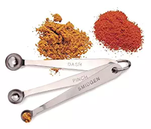 Rsvp Mini Pinch Smidgen Dash Measuring Spoon Set Stainless Steel Herb Spice New
