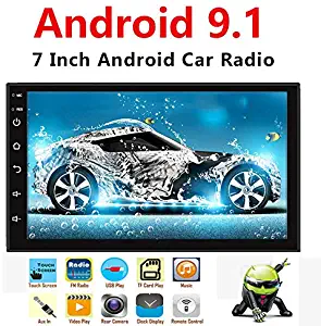 Binize Android 9.1 7 Inch HD Quad-Core 2 Din Car Stereo Radio Multimedia Player NO-DVD GPS Navigation in Dash AutoRadio Bluetooth/USB/WiFi (2G RAM+32G ROM)