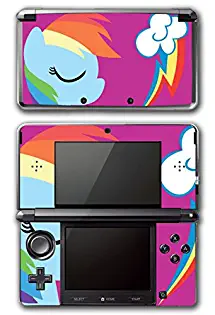 My Little Pony Friendship is Magic MLP Rainbow Dash Lightning Cutie Mark Video Game Vinyl Decal Skin Sticker Cover for Original Nintendo 3DS System