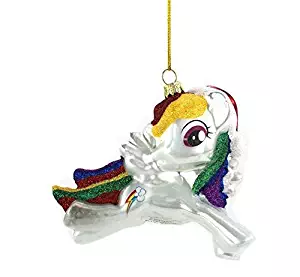 Kurt Adler Glass My Little Pony Rainbow Dash Ornament, 4.5-Inch