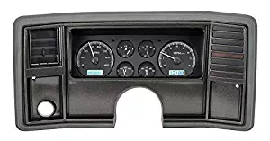 Dakota Digital 78 -88 Chevy Monte Carlo Analog Dash Gauge System Black Alloy White VHX-78C-MC-K-W
