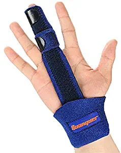 Finger Extension Splint for Trigger Finger, Mallet Finger, Finger Knuckle Immobilization, Finger Fractures, Wounds, Post-Operative Care and Pain Relief- Malleable Metallic Hand Splint Finger Support