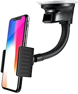 Car Mount Holder Windshield Dash Cradle Window Rotating Dock Stand Suction Gooseneck Compatible with AT&T Samsung Galaxy S8 Active - AT&T Samsung Galaxy S8+ - AT&T Samsung Galaxy S9 (G960UZPAATT)