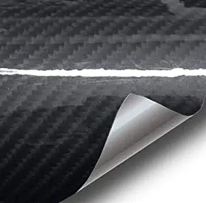 VViViD High Gloss Black Carbon Fiber Tech Art 3-Layer 3D Realistic True Carbon Fiber Look Cast Vinyl Wrap (5ft x 5ft)